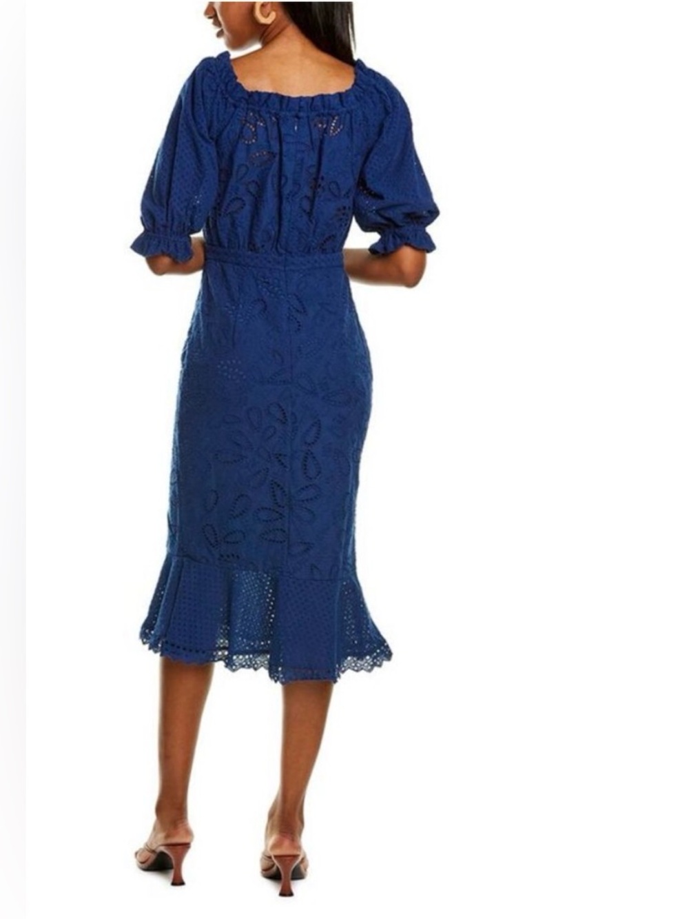 Saloni Olivia French Lace Midi Dress - Picture 2 of 10